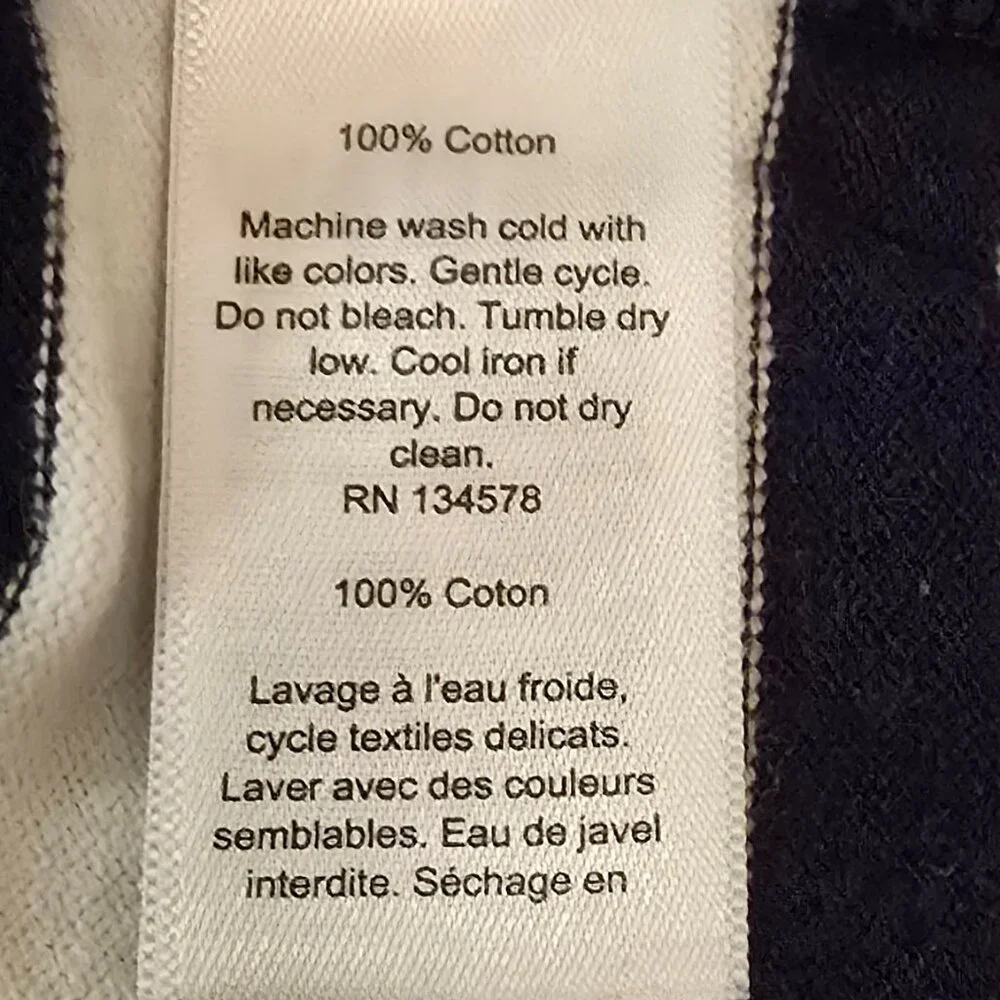 NWT Vineyard Vines Long-Sleeve Stripe Knit Dress Deep Bay S - Picture 9 of 9